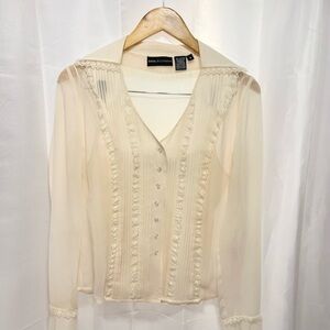 Dana Buchman Vintage Silk 2-Piece Blouse